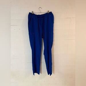 ScrubStar Premium Electric Blue Scrub Pants Size Medium Drawstring Stretch